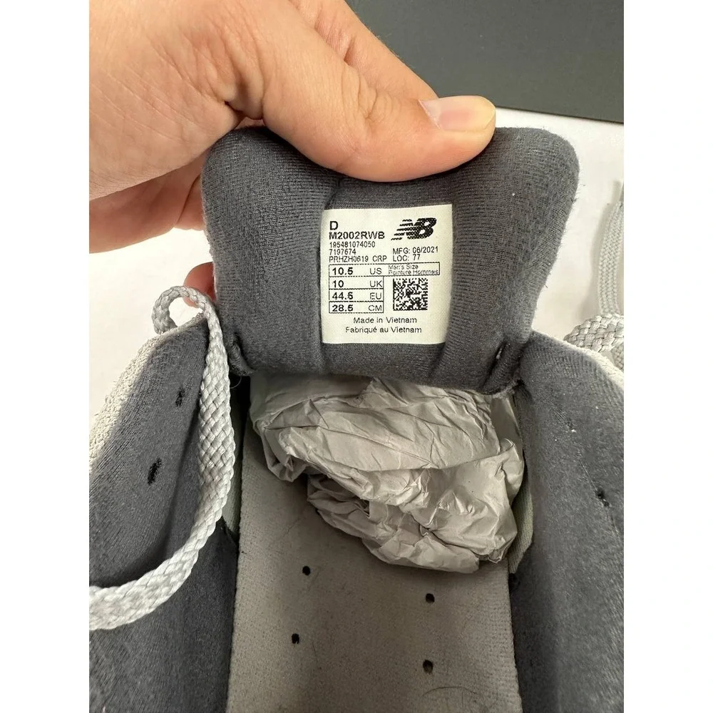 New Balance 2002R x J. Crew Rain Cloud M2002RWB Size 10.5